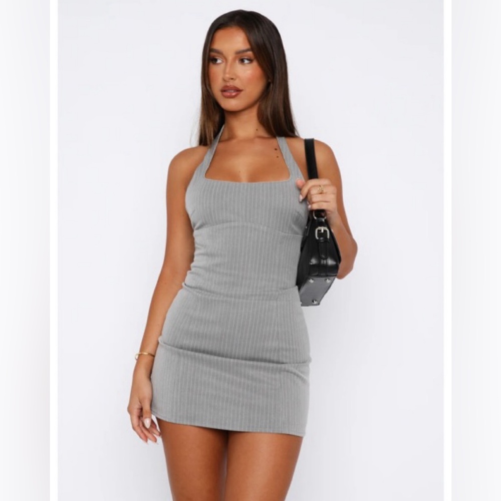 White Fox halter dress